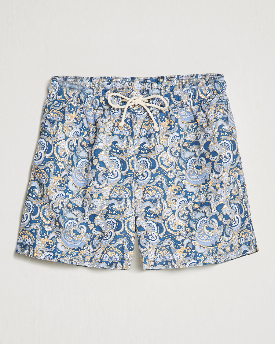 Herre | Badeshorts | Ripa Ripa | Printed Swimshorts Blue/Light Blue