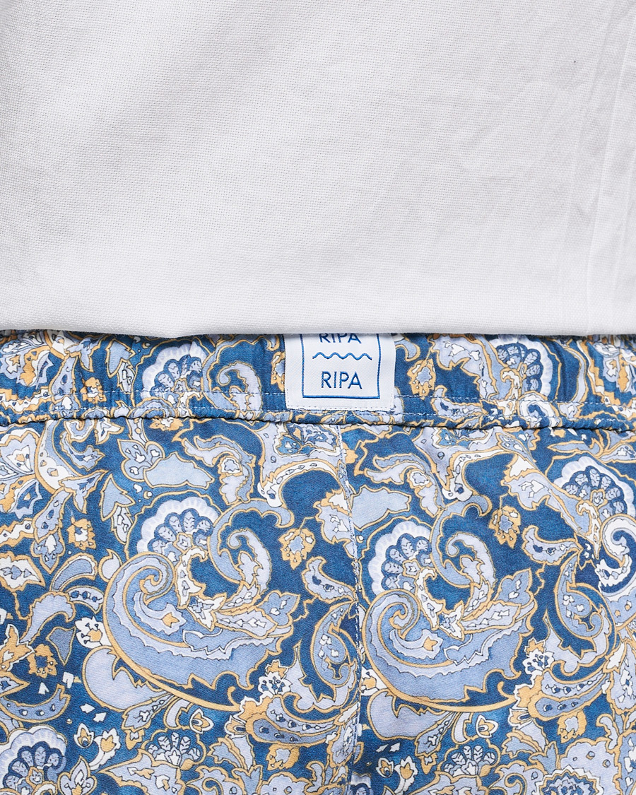 Herre | Badeshorts | Ripa Ripa | Printed Swimshorts Blue/Light Blue