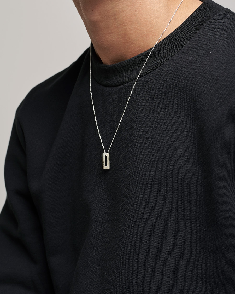 Herre | Contemporary Creators | LE GRAMME | Rectangular Necklace Le 1.5 Sterling Silver