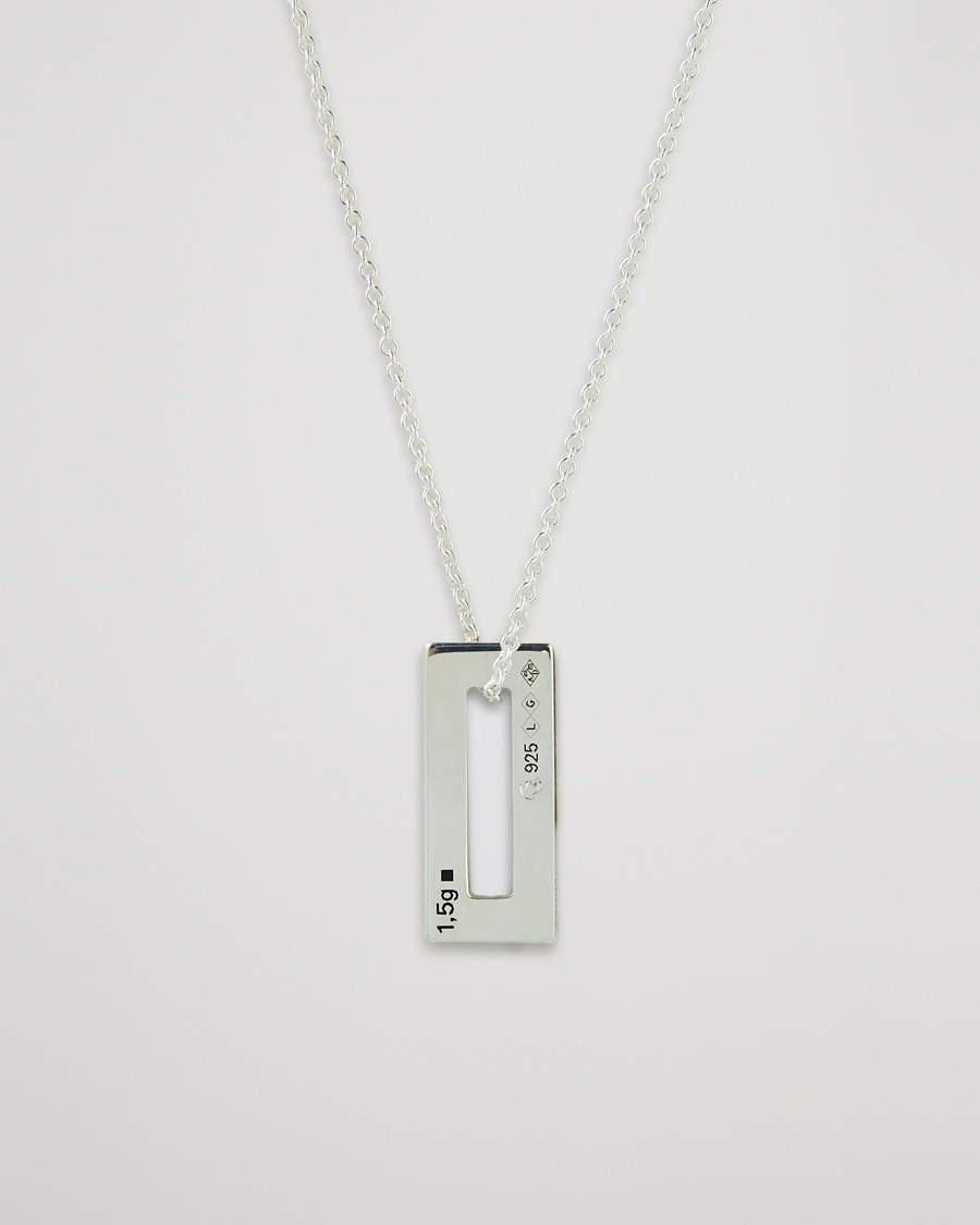Herre | LE GRAMME Rectangular Necklace Le 1.5 Sterling Silver | LE GRAMME | Rectangular Necklace Le 1.5 Sterling Silver