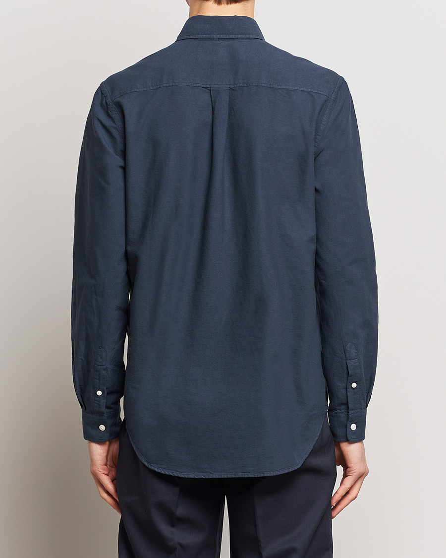 Herre | Oxfordskjorter | A Day's March | Moorgate Dyed Oxford Shirt Navy