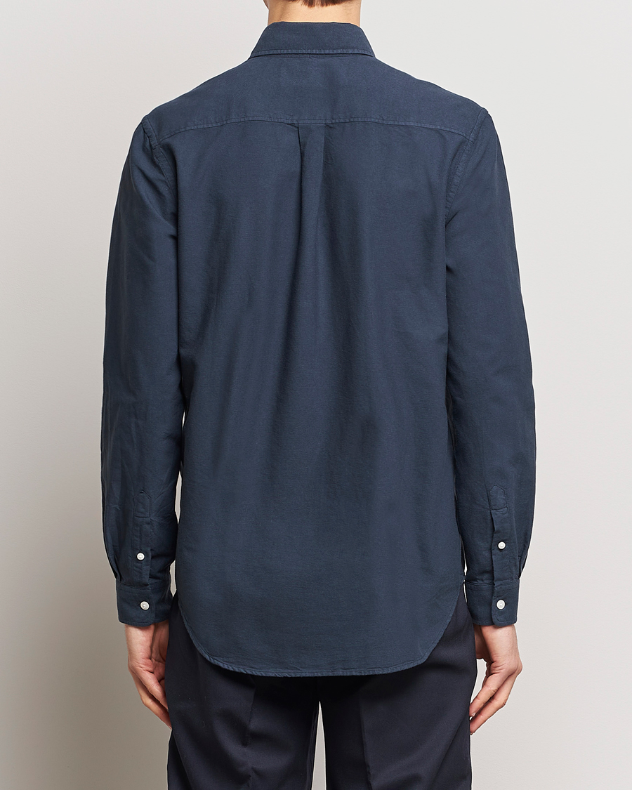 Herre | Skjorter | A Day's March | Moorgate Dyed Oxford Shirt Navy