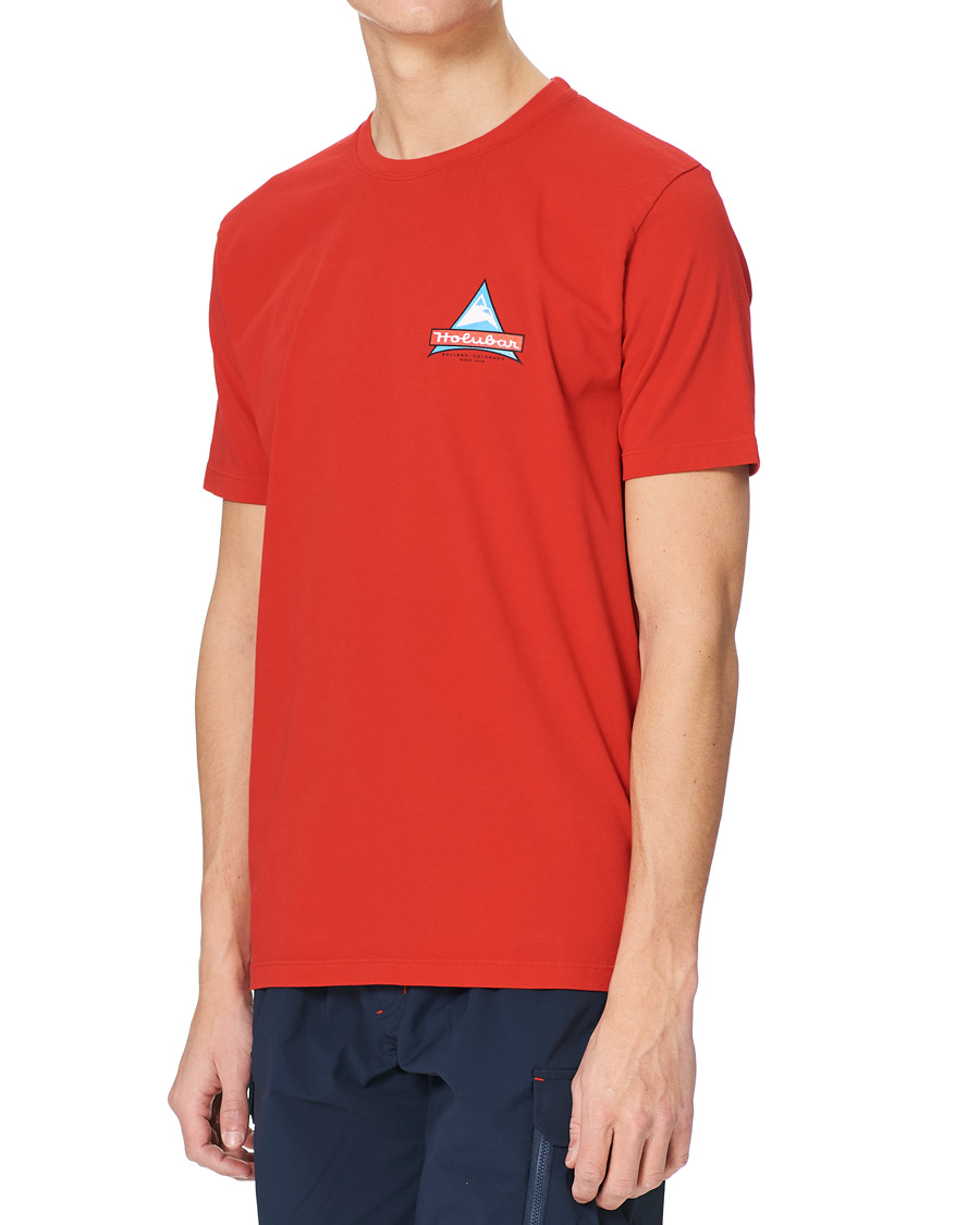 Herre | T-Shirts | Holubar | Cotton Logo Tee Wine