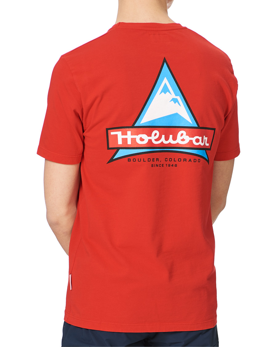 Herre | T-Shirts | Holubar | Cotton Logo Tee Wine