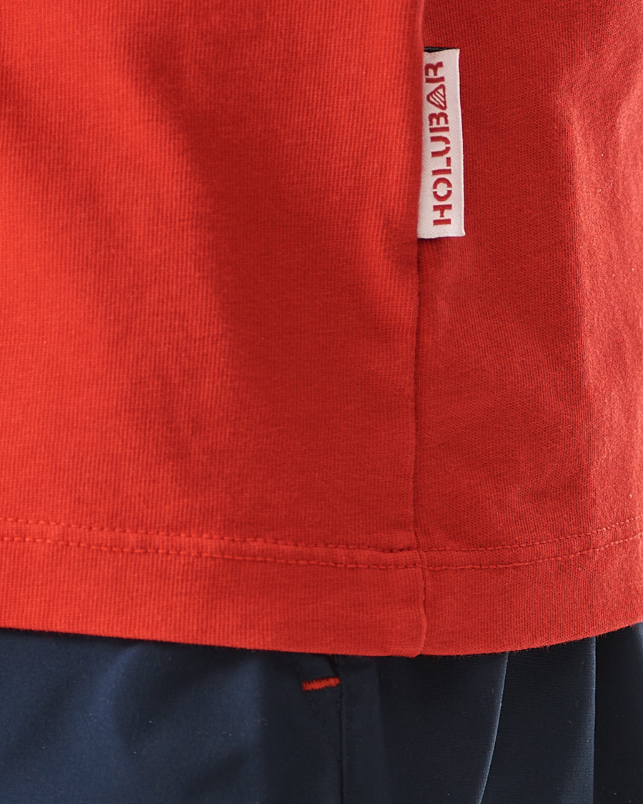 Herre | T-Shirts | Holubar | Cotton Logo Tee Wine