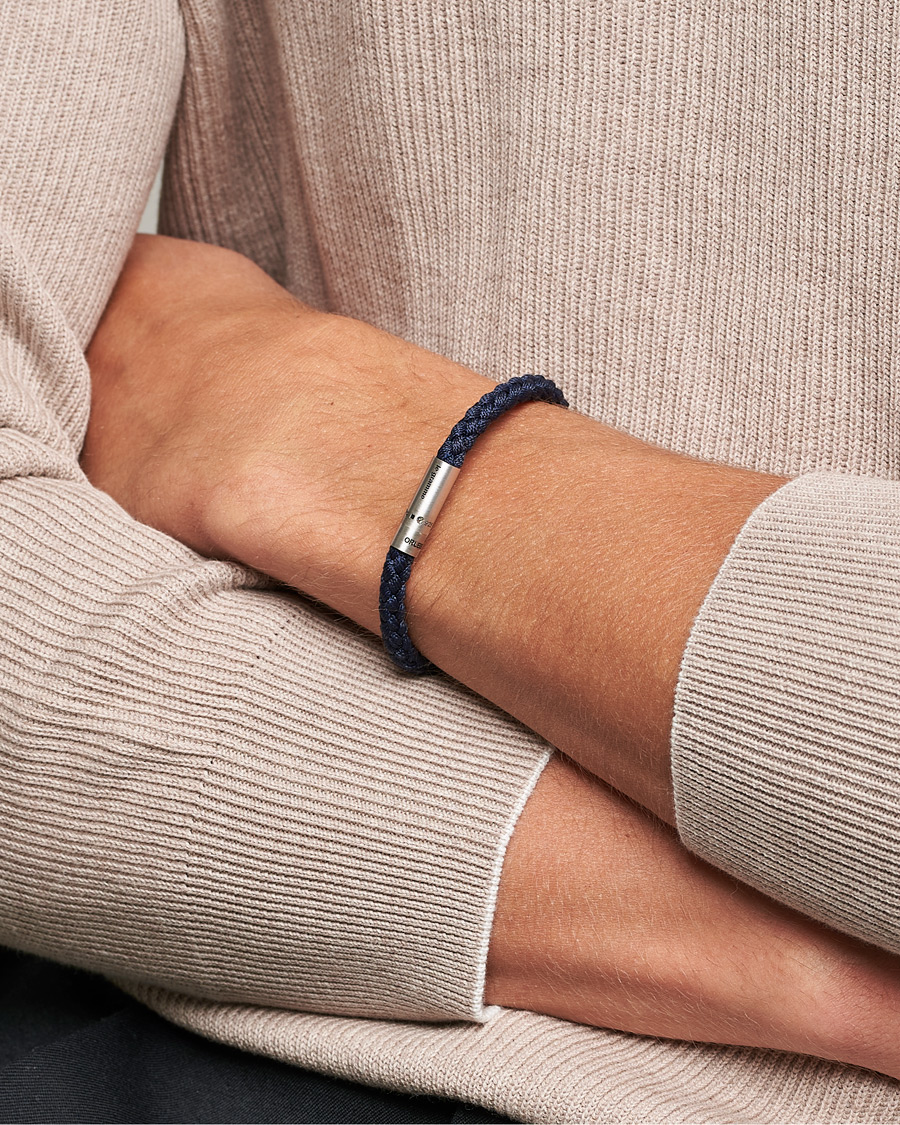 Herre | LE GRAMME X Orlebar Brown Nato Bracelet Navy/Sterling Silver | LE GRAMME | X Orlebar Brown Nato Bracelet Navy/Sterling Silver