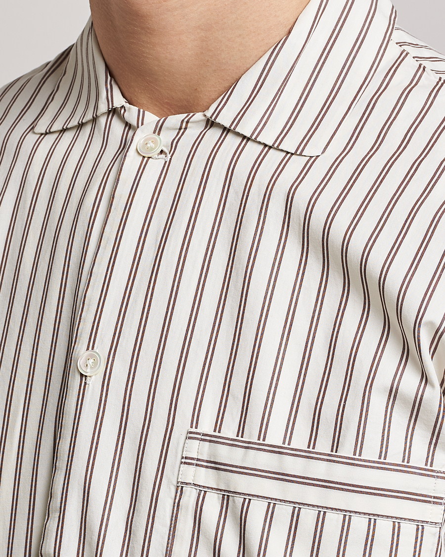 Herre | Pyjamaser og badekåper | Tekla | Poplin Pyjama Shirt Hopper Stripes
