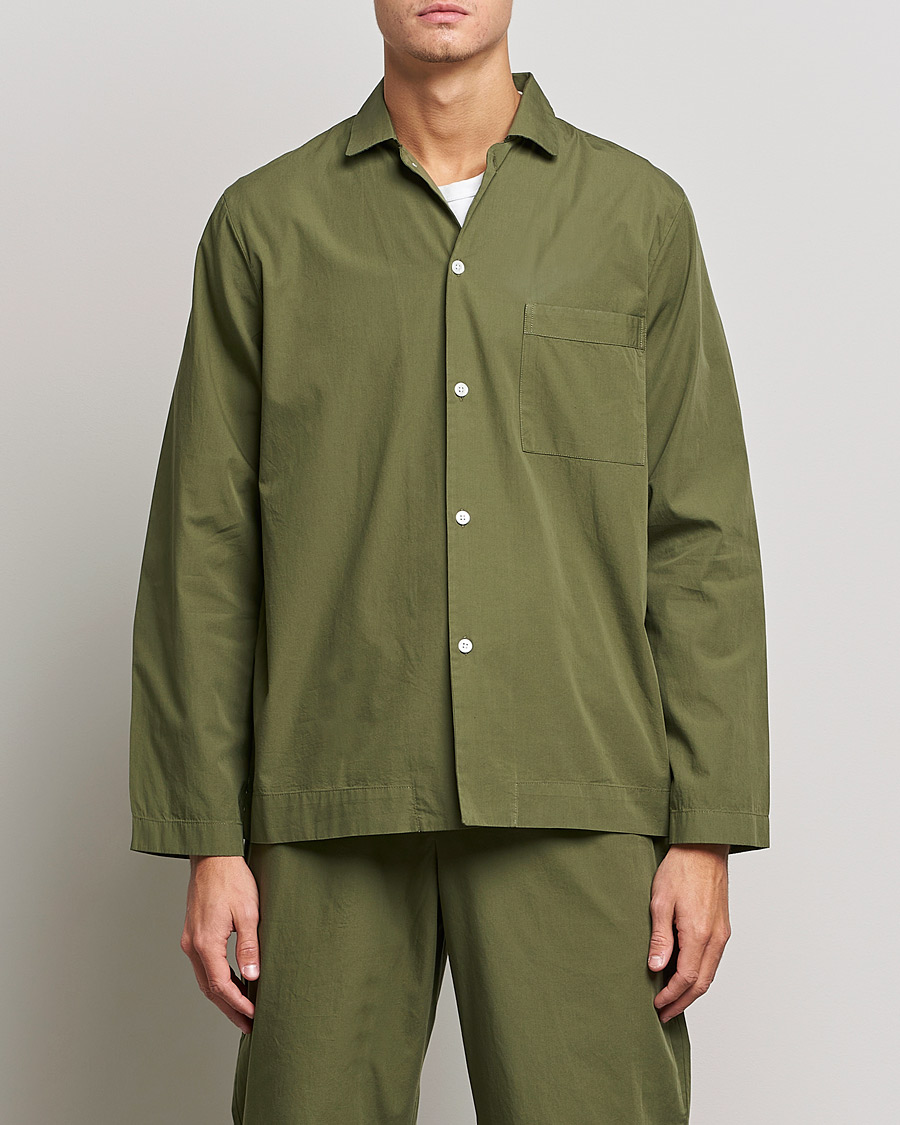 Herre | Pyjamaser og badekåper | Tekla | Poplin Pyjama Shirt Willow