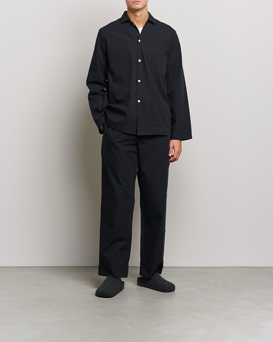 Herre | Pyjamaser og badekåper | Tekla | Poplin Pyjama Pants All Black