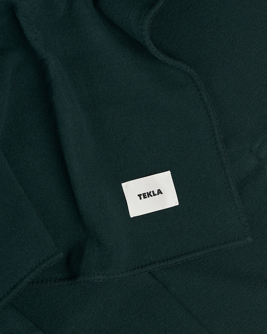 Herre | Tekla Merino Wool Blanket Dark Green | Tekla | Merino Wool Blanket Dark Green