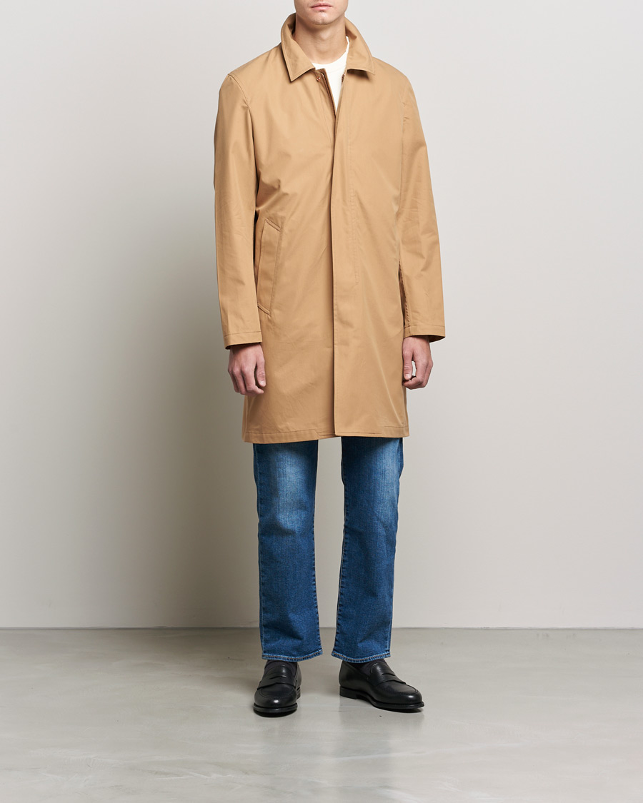 Herre | Jakker | Private White V.C. | Unlined Cotton Ventile Mac Coat 3.0 Warm Sand