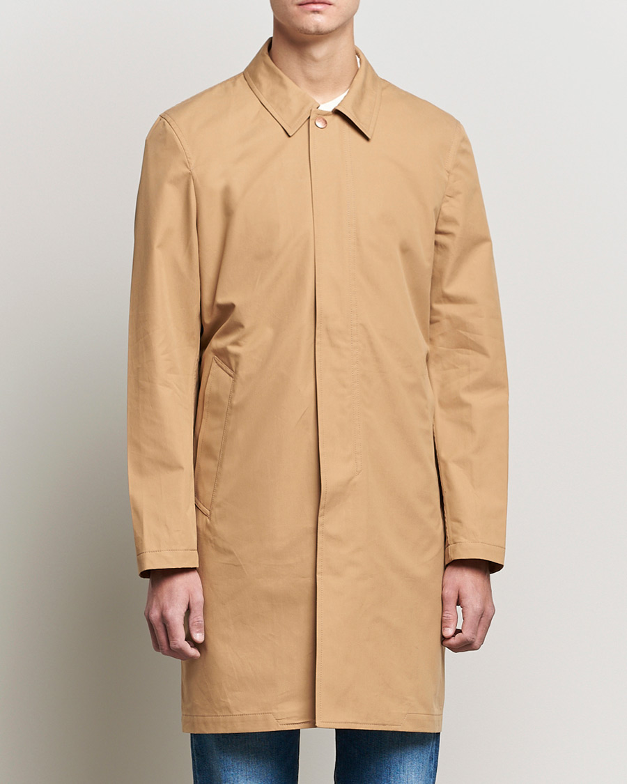 Herre | Jakker | Private White V.C. | Unlined Cotton Ventile Mac Coat 3.0 Warm Sand