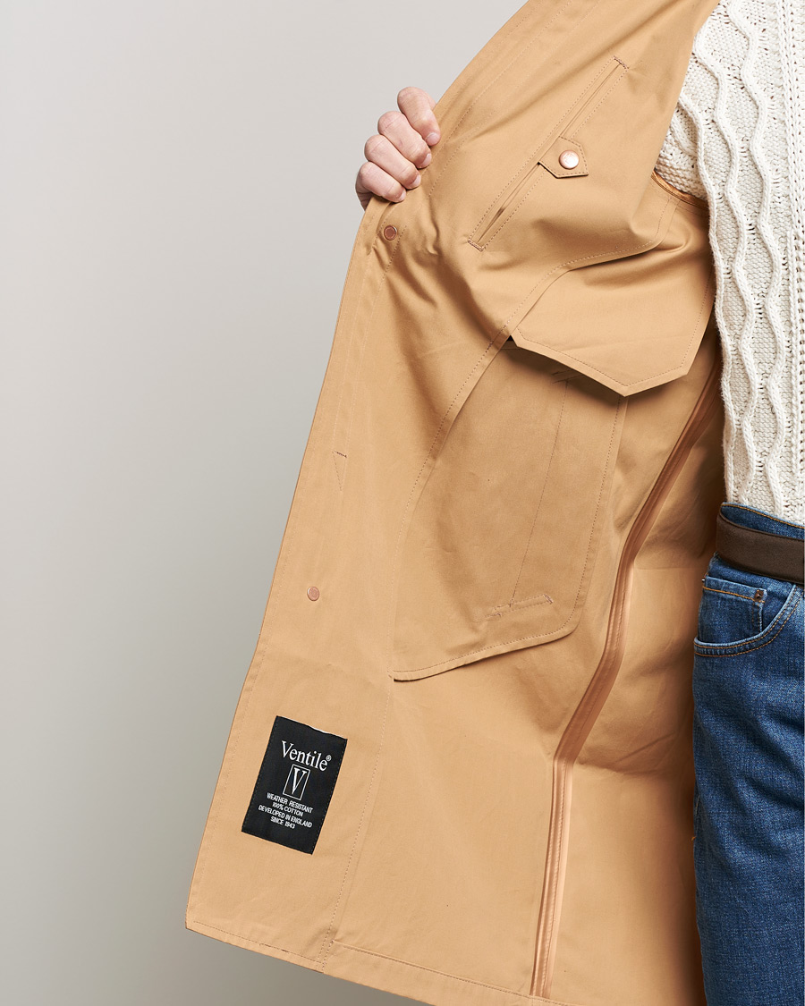 Herre | Jakker | Private White V.C. | Unlined Cotton Ventile Mac Coat 3.0 Warm Sand