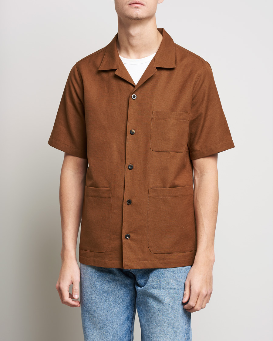 Herre | Kortermede skjorter | Private White V.C. | 3 Pocket Cruiser Shirt Cinnamon