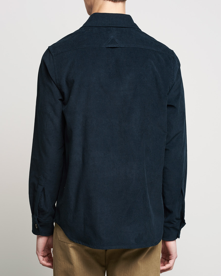 Herre | Skjorter | Private White V.C. | Patch Pocket Corduroy Overshirt Midnight
