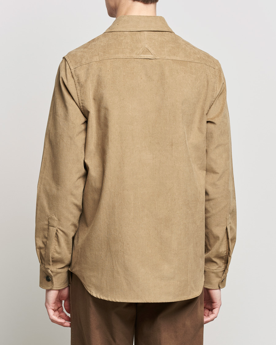 Herre | Skjorter | Private White V.C. | Patch Pocket Corduroy Overshirt Taupe
