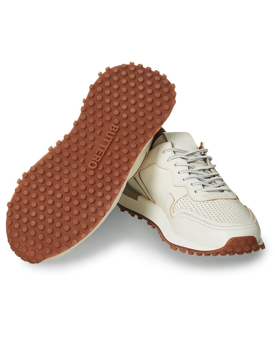 Herre | Buttero Futura Calf Leather Sneaker Off White | Buttero | Futura Calf Leather Sneaker Off White