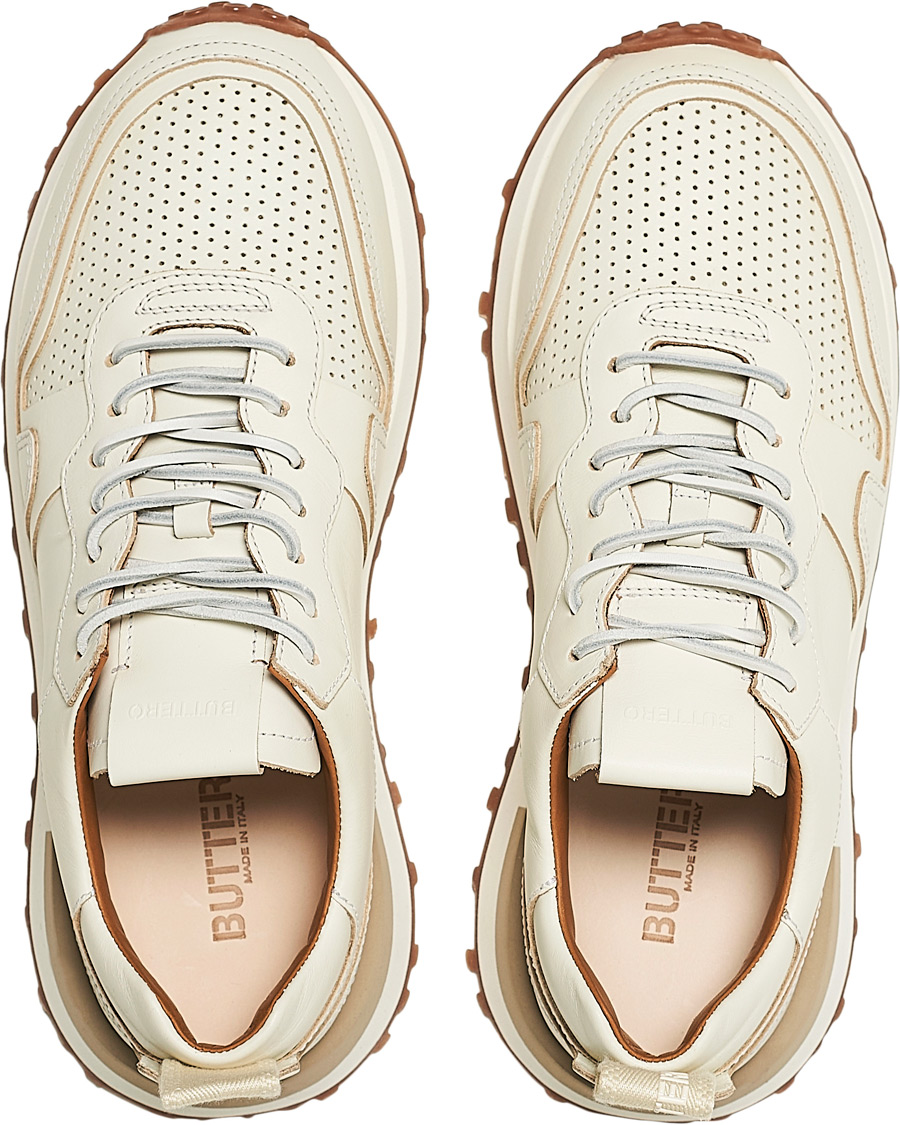 Herre | Buttero Futura Calf Leather Sneaker Off White | Buttero | Futura Calf Leather Sneaker Off White
