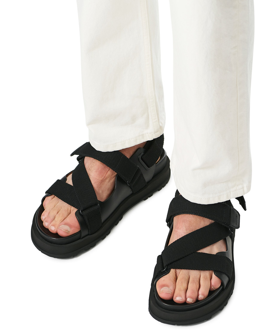 Herre | Buttero Pier Leather Sandal Black | Buttero | Pier Leather Sandal Black