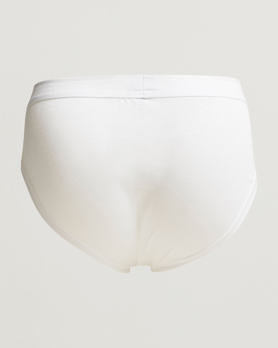 Herre | Underbukser | Zimmerli of Switzerland | Mercerized Cotton Briefs White