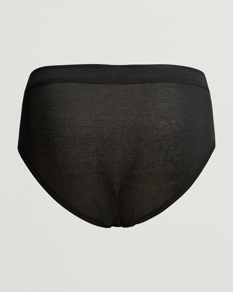 Herre | Undertøy | Zimmerli of Switzerland | Mercerized Cotton Briefs Black