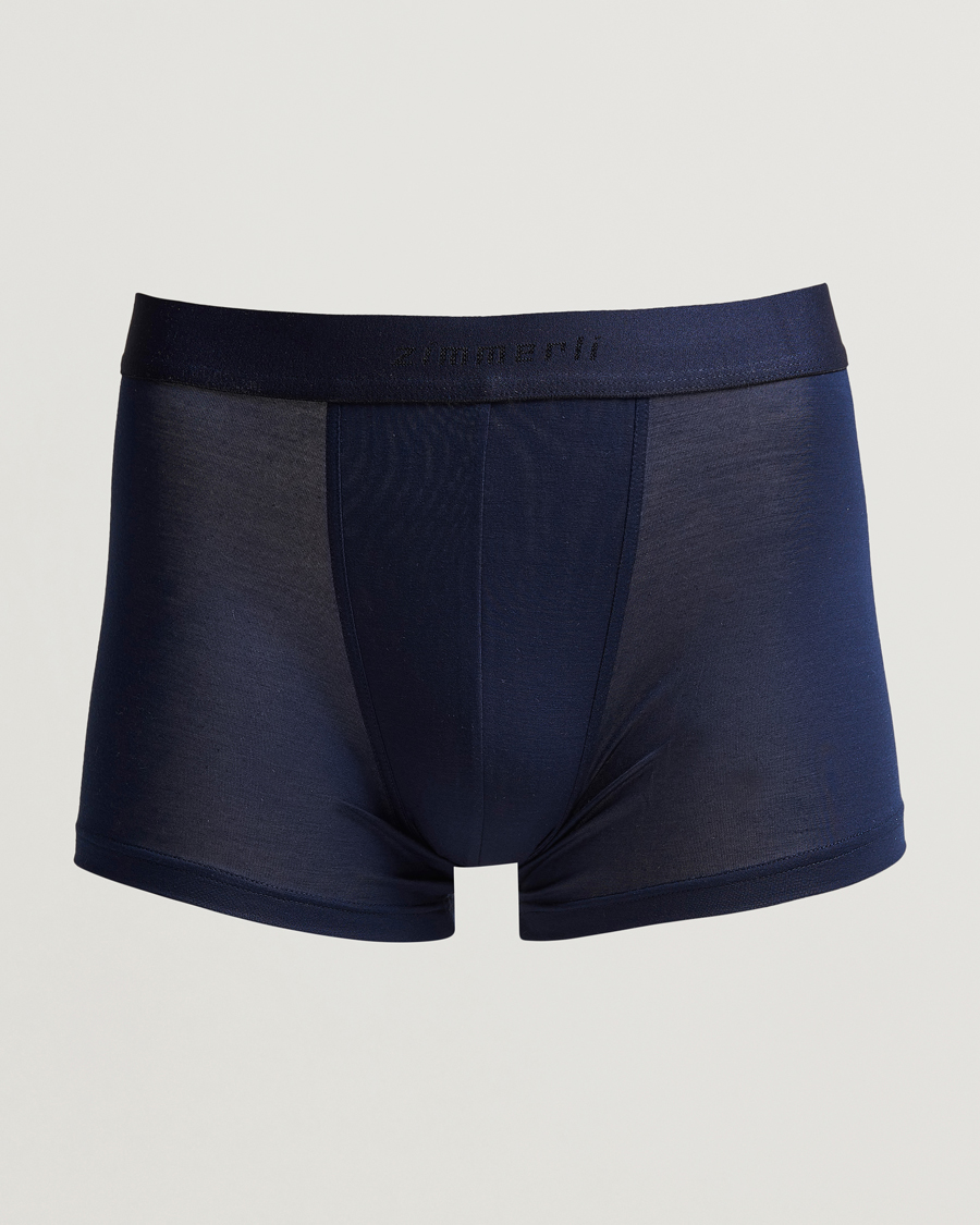 Herre | Undertøy | Zimmerli of Switzerland | Micro Modal Boxer Briefs Navy