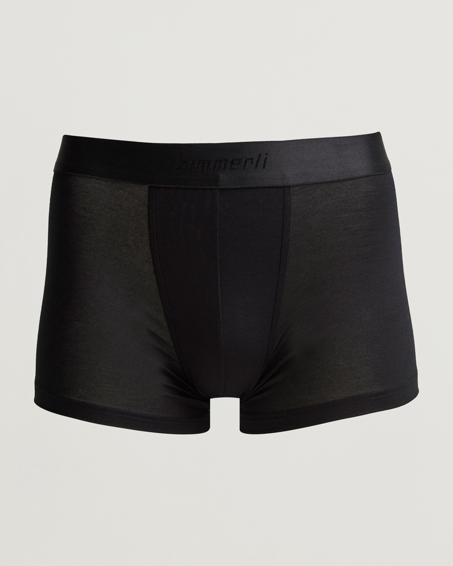Herre | Undertøy | Zimmerli of Switzerland | Micro Modal Boxer Briefs Black