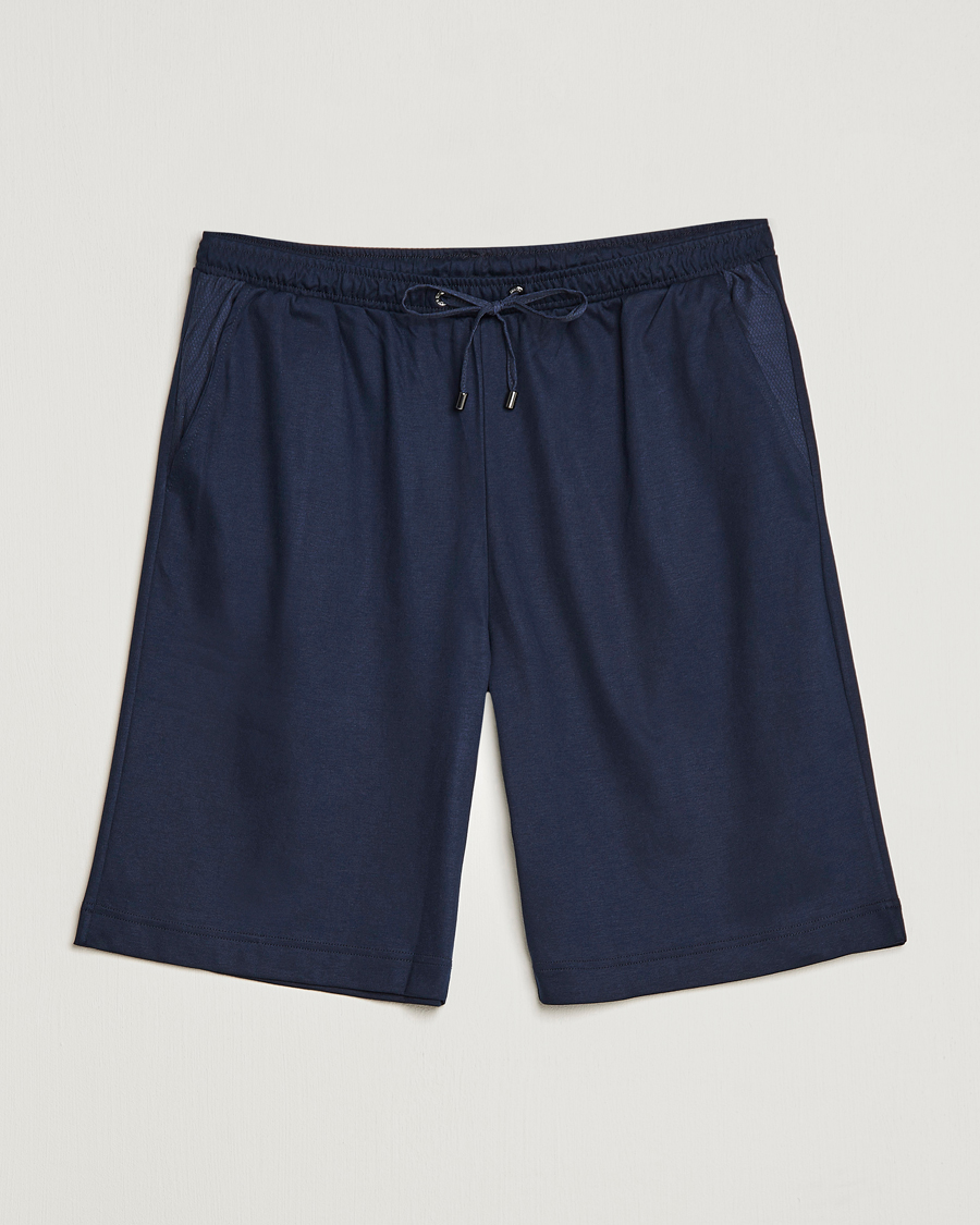 Herre | Pyjamaser og badekåper | Zimmerli of Switzerland | Cotton/Modal Loungewear Shorts Midnight