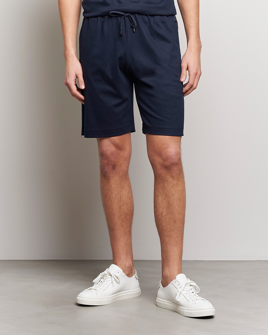 Herre | Pyjamaser og badekåper | Zimmerli of Switzerland | Cotton/Modal Loungewear Shorts Midnight