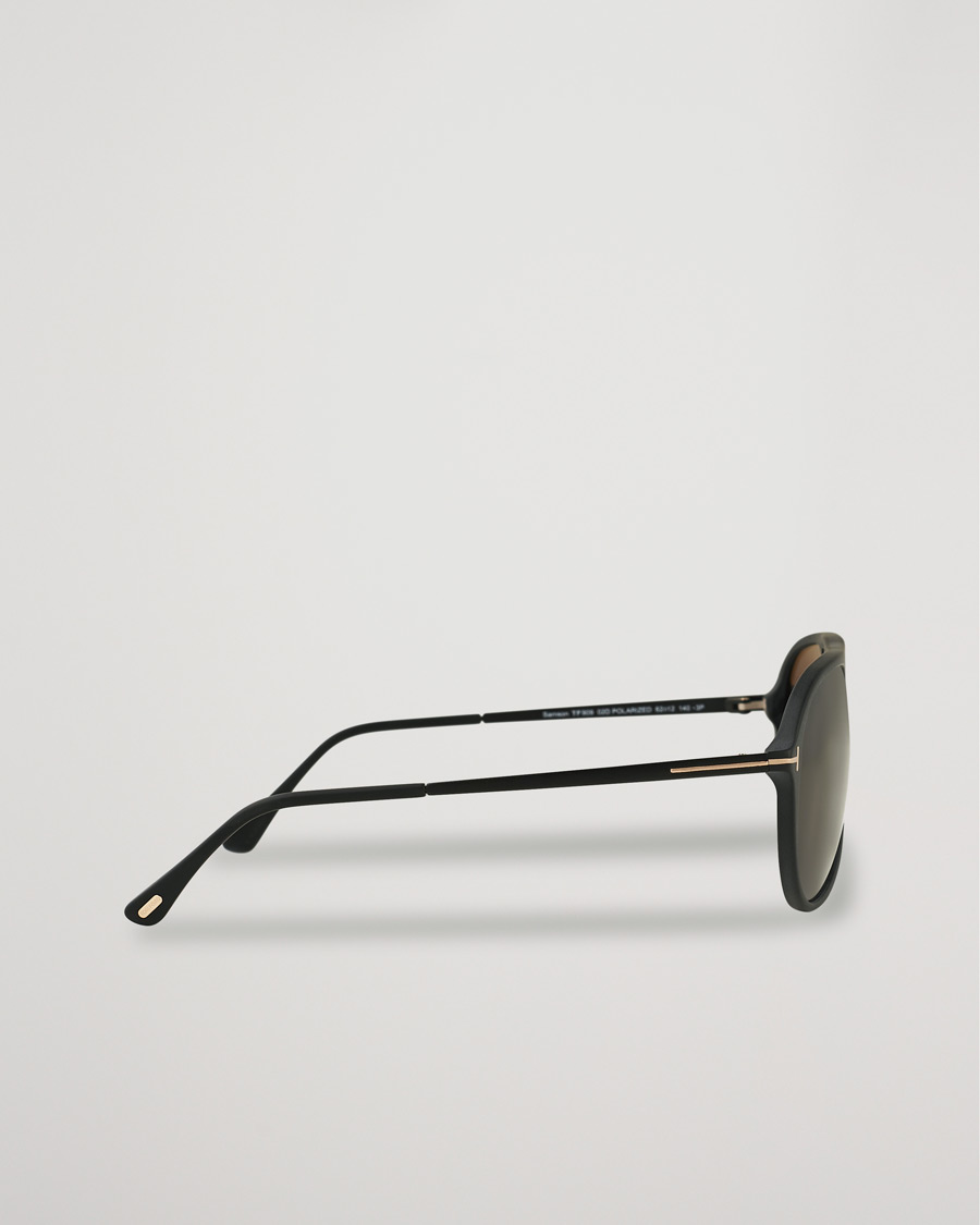 Herre | Tom Ford Samson Polarized Sunglasses Matte Black/Smoke | Tom Ford | Samson Polarized Sunglasses Matte Black/Smoke