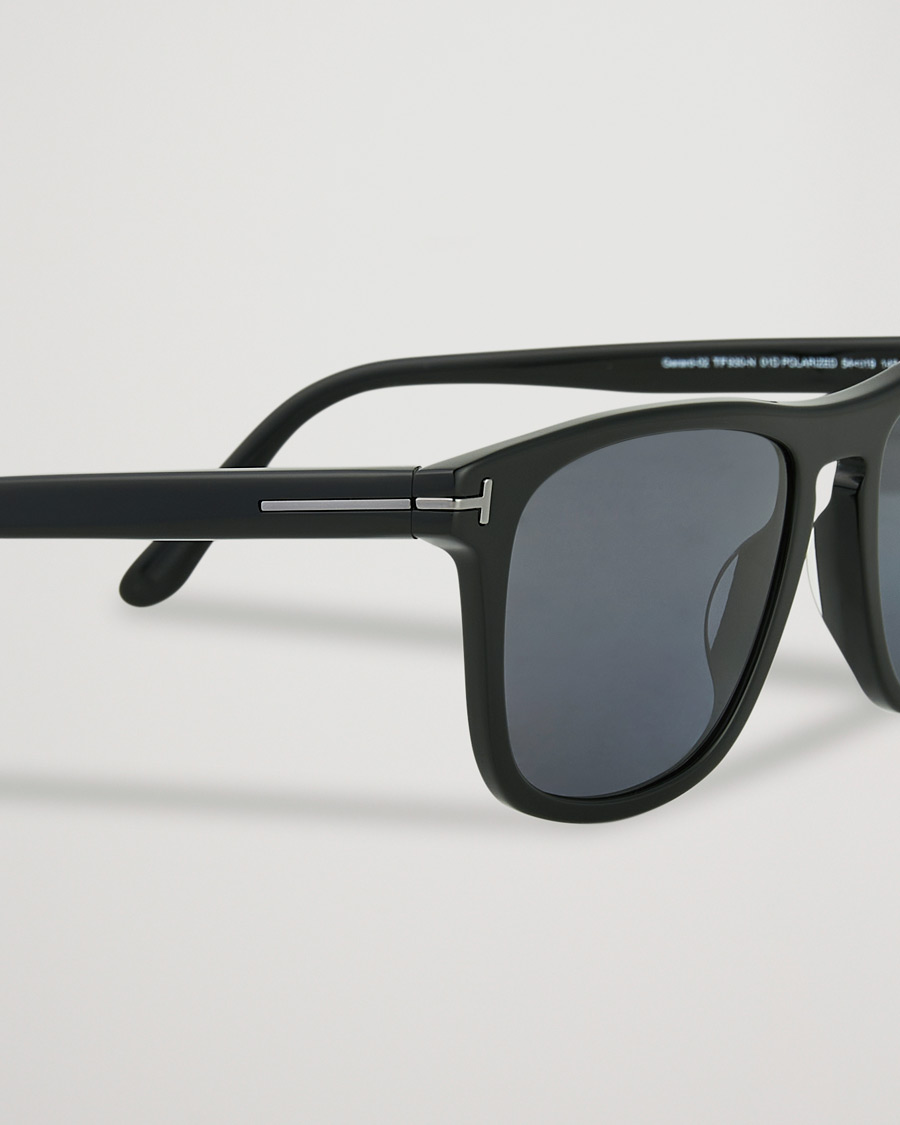 Herre | Solbriller | Tom Ford | Gerard Polarized Sunglasses Shiny Black/Smoke