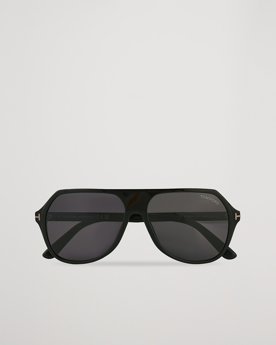 Herre | Tom Ford Hayes Sunglasses Shiny Black/Smoke | Tom Ford | Hayes Sunglasses Shiny Black/Smoke