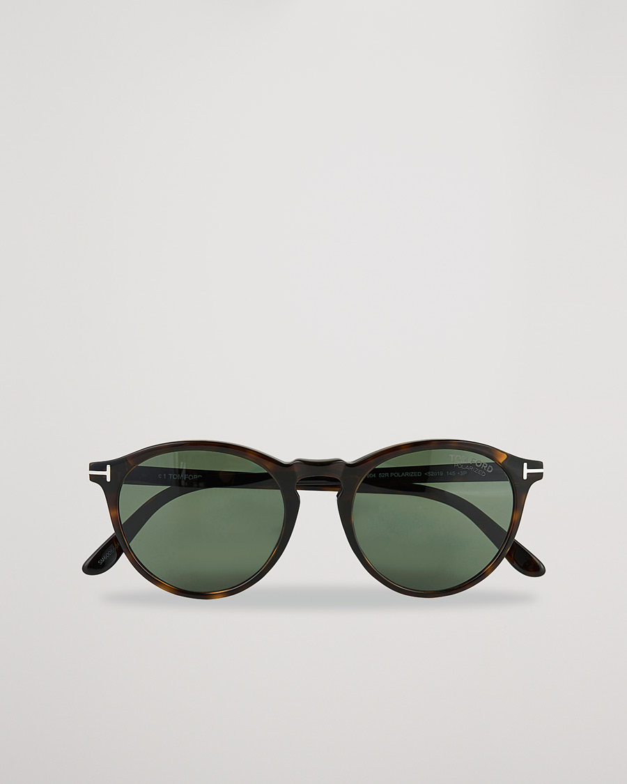 Herre | Tom Ford Aurele Polarized Sunglasses Dark Havana/Green | Tom Ford | Aurele Polarized Sunglasses Dark Havana/Green