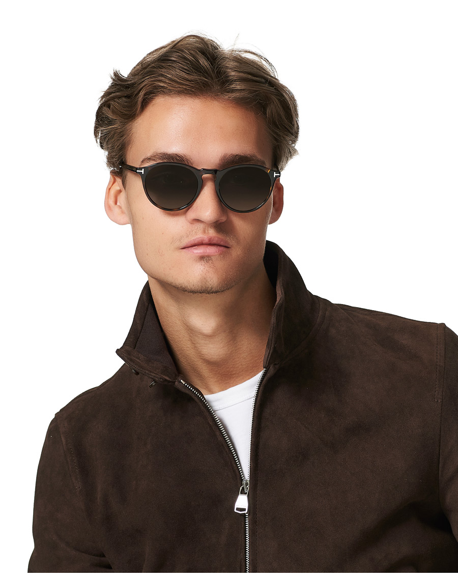 Herre | Tom Ford Aurele Polarized Sunglasses Dark Havana/Green | Tom Ford | Aurele Polarized Sunglasses Dark Havana/Green