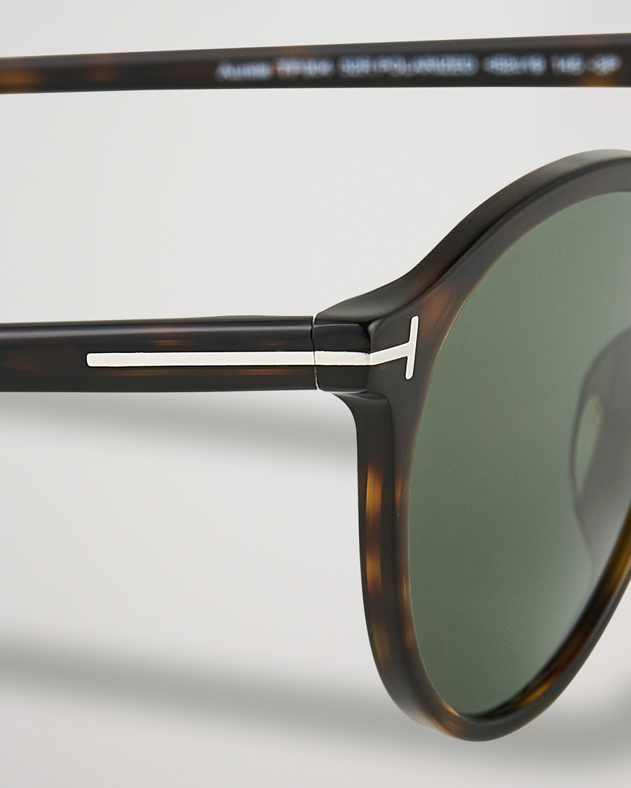 Herre | Solbriller | Tom Ford | Aurele Polarized Sunglasses Dark Havana/Green