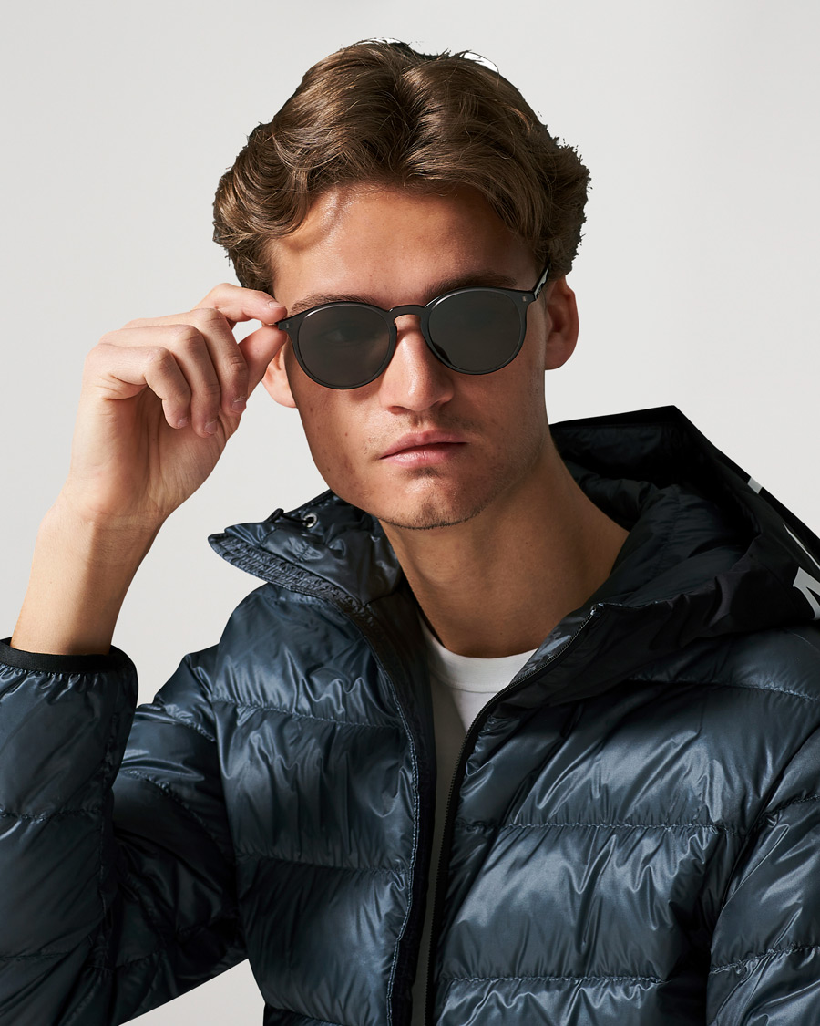 Herre | | Moncler Lunettes | Violle Polarized Sunglasses Shiny Black/Smoke