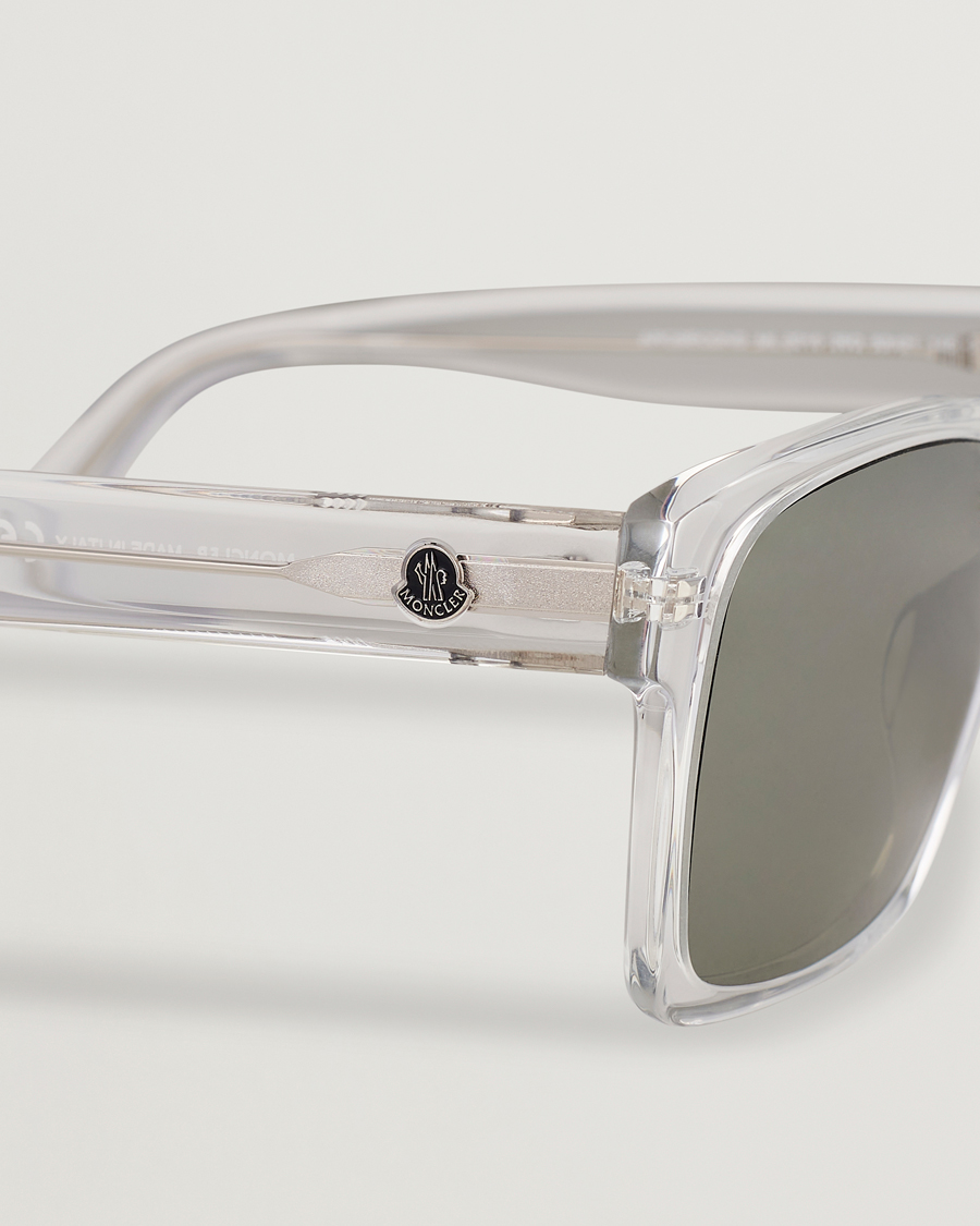 Herre | Moncler Lunettes Arcsecond Sunglasses Crystal/Green Mirror | Moncler Lunettes | Arcsecond Sunglasses Crystal/Green Mirror