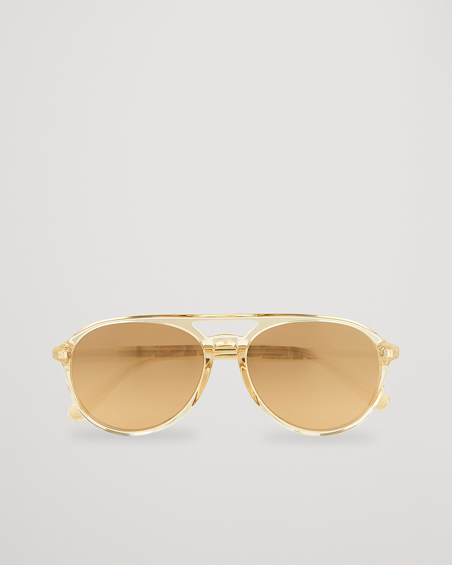 Herre |  | Moncler Lunettes | ML0228 Sunglasses Shiny Beige/Roviex
