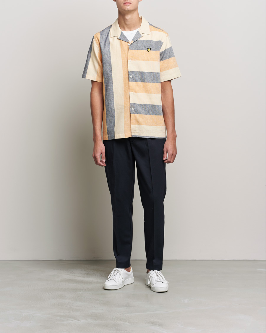 Herre | Skjorter | Lyle & Scott | Artisinal Resort Short Sleeve Shirt Gold Haze