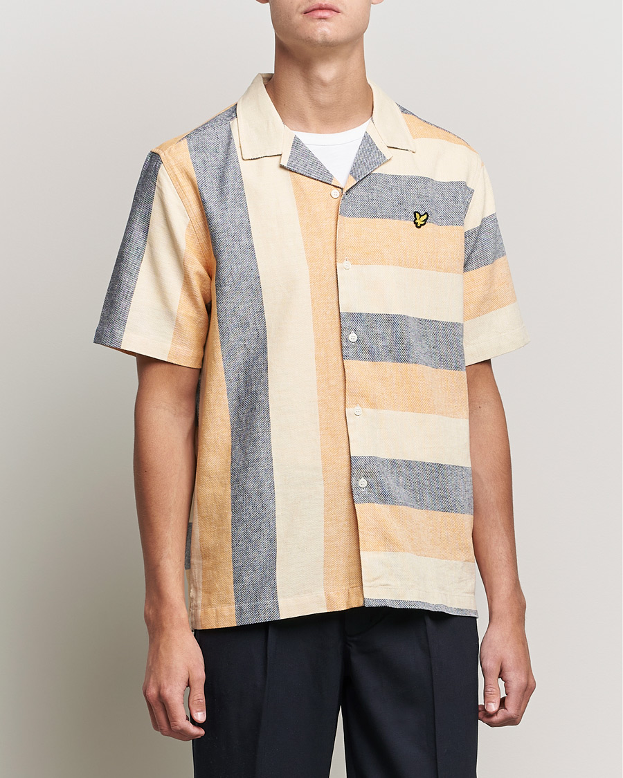 Herre | Skjorter | Lyle & Scott | Artisinal Resort Short Sleeve Shirt Gold Haze