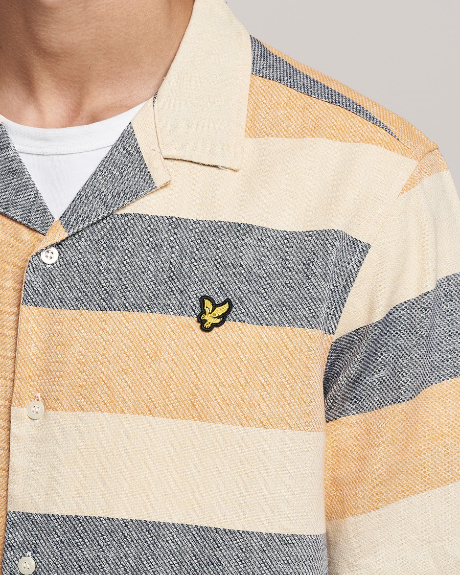 Herre | Skjorter | Lyle & Scott | Artisinal Resort Short Sleeve Shirt Gold Haze
