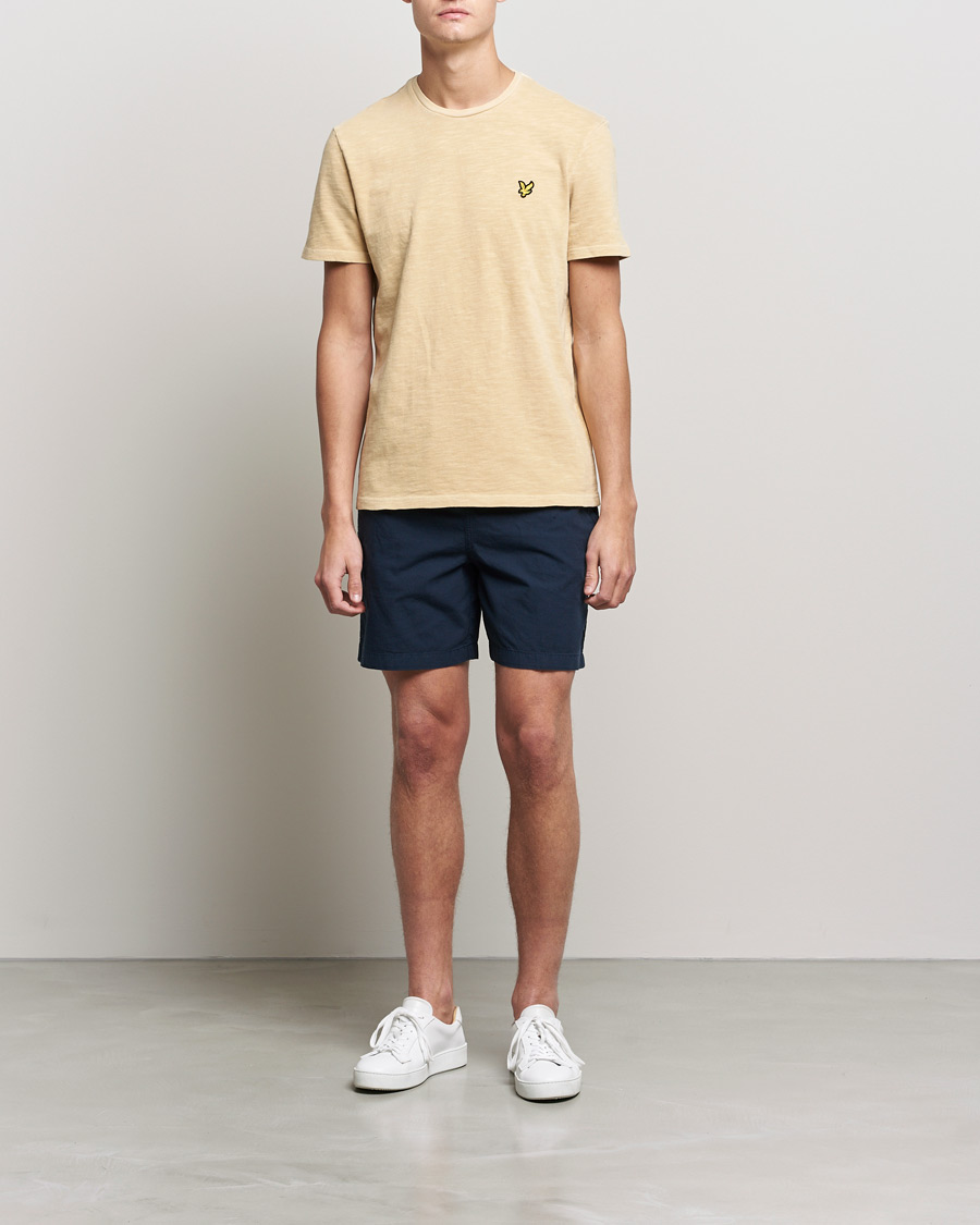 Herre | T-Shirts | Lyle & Scott | Cotton Slub T-shirt Gold Haze
