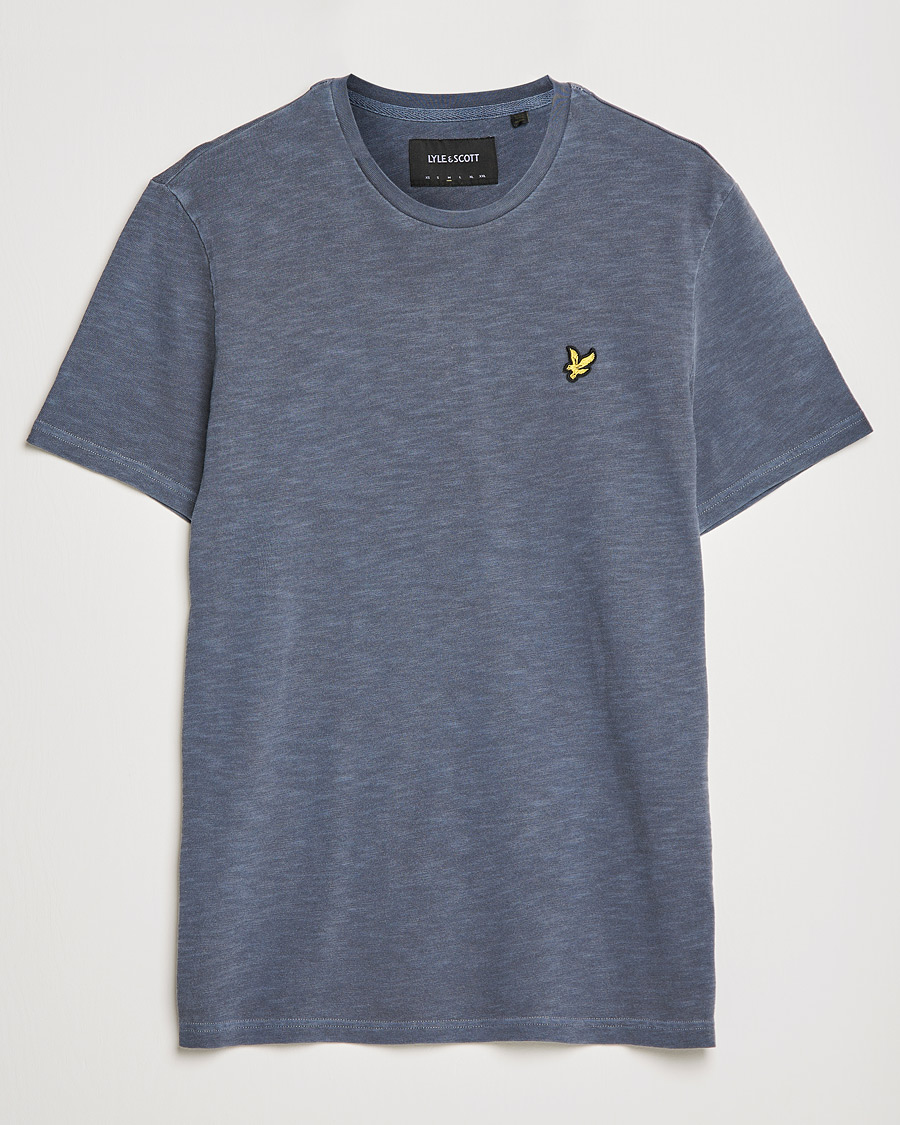 Herre | T-Shirts | Lyle & Scott | Cotton Slub T-shirt Dark Navy