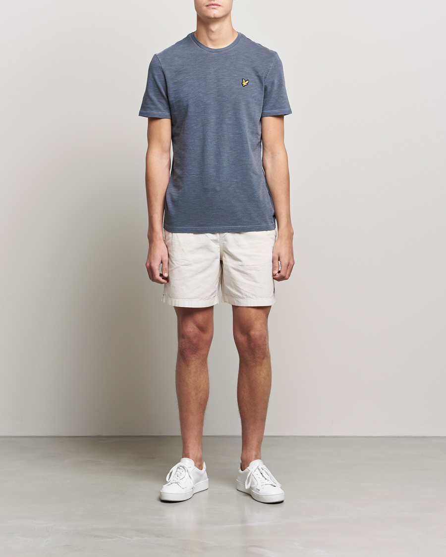 Herre | T-Shirts | Lyle & Scott | Cotton Slub T-shirt Dark Navy