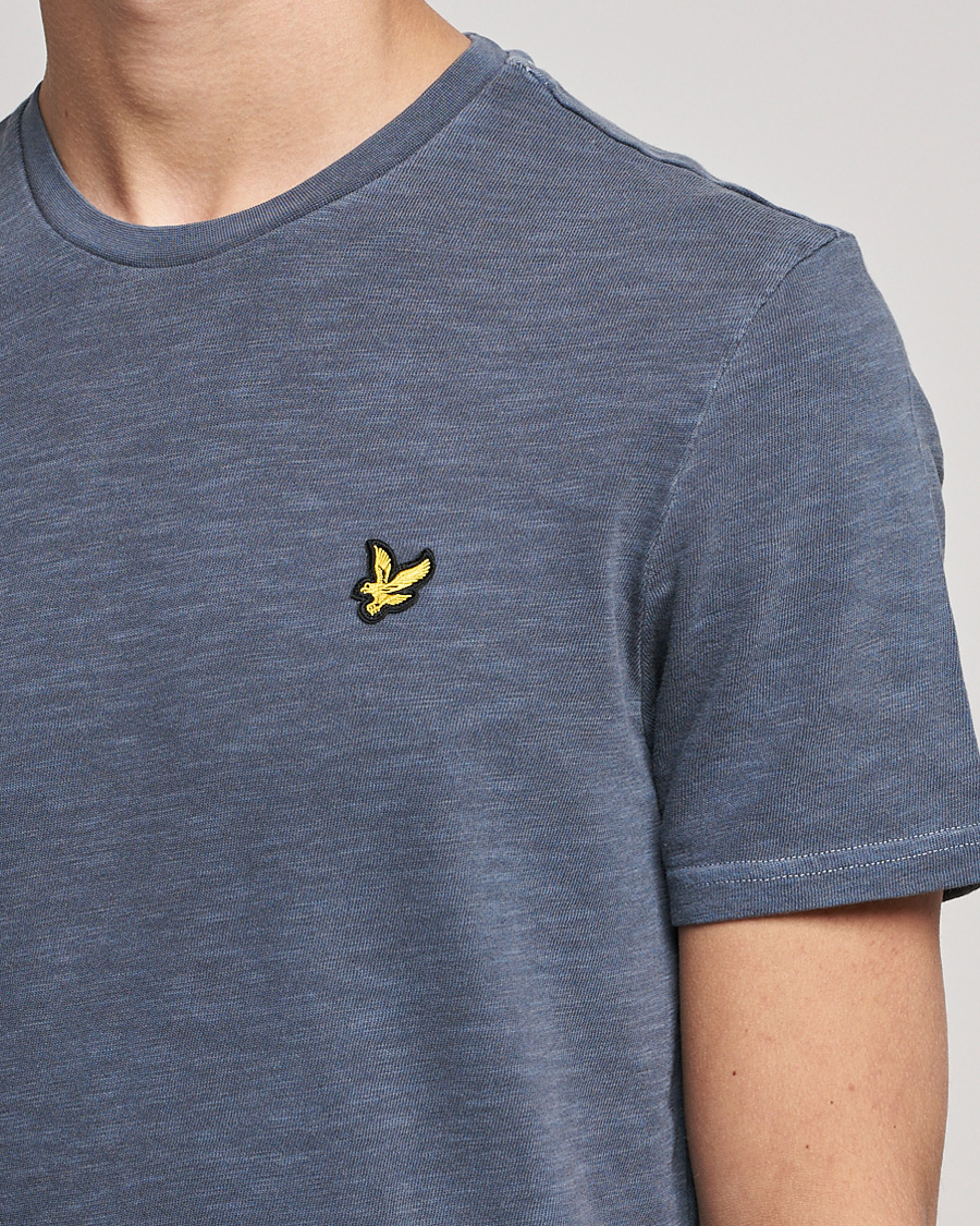 Herre | T-Shirts | Lyle & Scott | Cotton Slub T-shirt Dark Navy