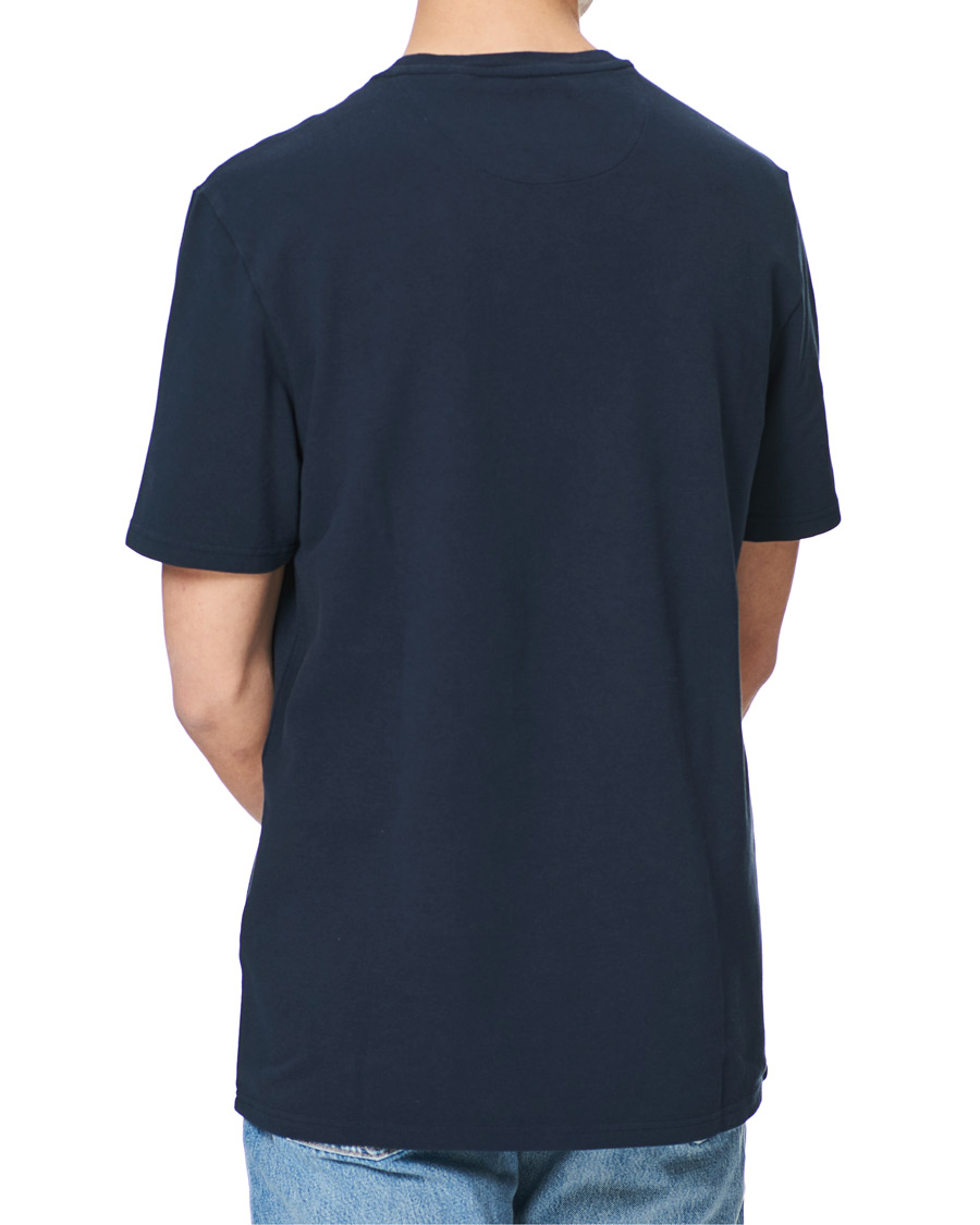 Herre | T-Shirts | Lyle & Scott | Sandwash Pique T-shirt Dark Navy