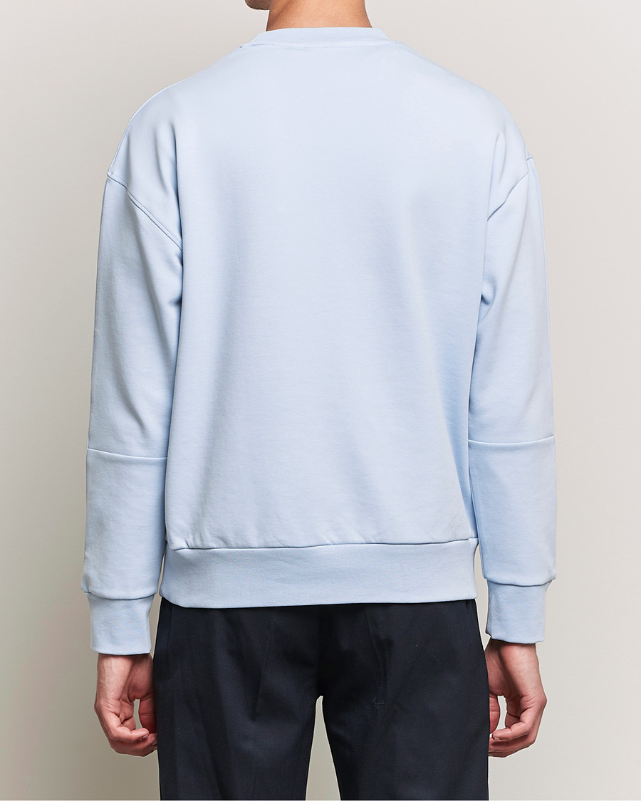 Herre | Gensere | Calvin Klein | Debossed Logo Crew Neck Sweatshirt Bayshore Blue