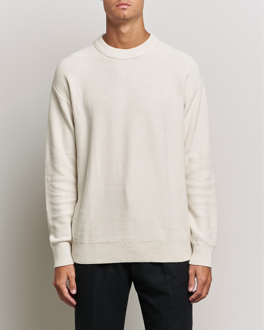 Herre | Calvin Klein | Calvin Klein | Texture Knitted Sweater Stony Beige