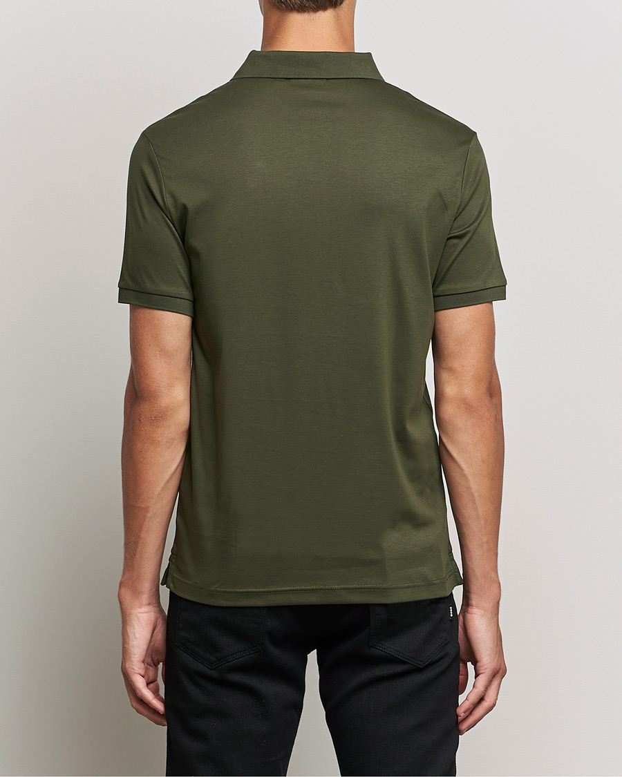 Herre | Pikéer | Calvin Klein | Slim Fit Smooth Cotton Polo Dark Olive