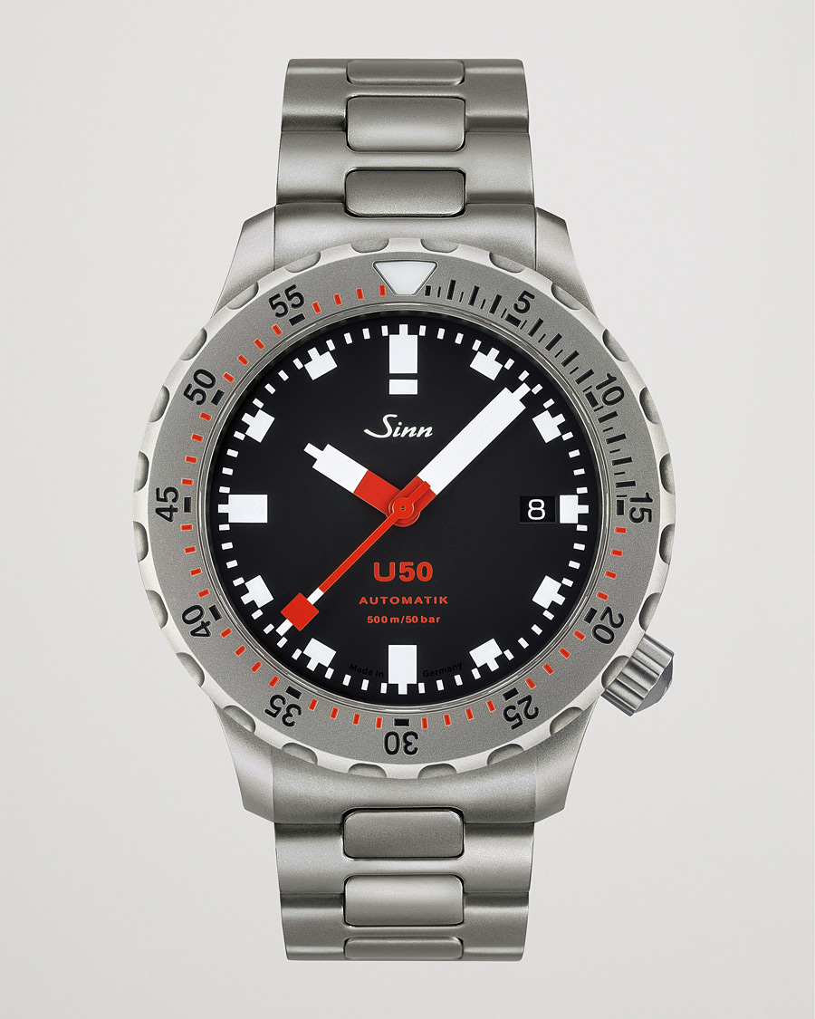 Herre |  | Sinn | U50 Diving Watch 41mm Black Dial